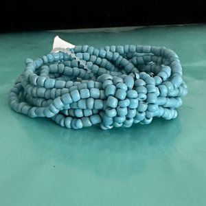 Women's Hand-Beaded Turquoise Knot Bracelet New With Tags